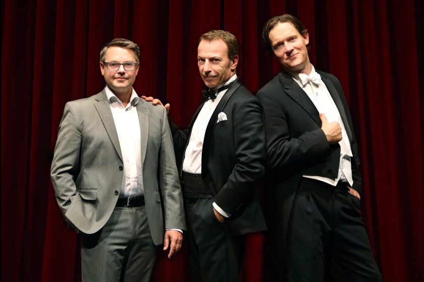 Torsten Rose, Cusch Jung, Stefan Klingele, v.l.n.r., bilden das neue Leitungsteam der MuKo (Foto: Oper Leipzig/Presse)